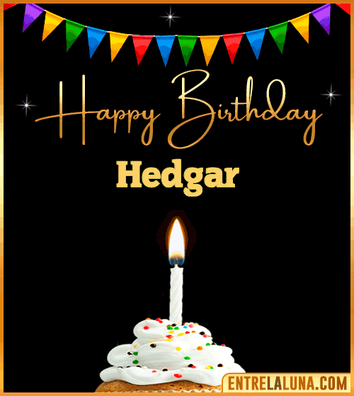 GiF Happy Birthday Hedgar
